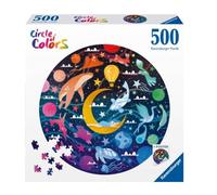 Ravensburger 12000818 - Dreams - 500 pieces jigsaw puzzle - Puzzle for adults and kids age 12 years up, Round puzzle