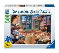 Ravensburger Cozy Retreat 500 Piece Large Format Jigsaw Puzzle for Adults - Every Piece is Unique, Softclick Technology Means Pieces Fit Together Perfectly