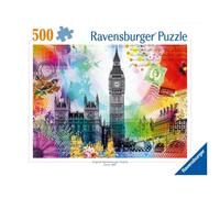 Ravensburger 12000309 - London Postcard - 500 pieces jigsaw puzzle - Puzzle for adults and kids age 12 years up, jigsaw London