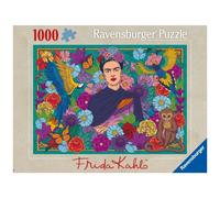 Ravensburger Puzzle 12001475 - Frida Kahlo's Paradise: Papageien, Affen und Blüten - 1000 Teile Puzzle für Kunstfreunde und Frida Kahlo Fans ab 14 Jahren