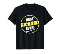 Best Richard Ever Funny Richard Name Saying Value Graphic T-Shirt, Men, Black, XL