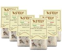 Best Risotto Meal with Truffle and Porcini Mushrooms, Gluten Free, Vegetarian, Vegan meal, Ready Packed Meal with Premium Ingredients, Just Add Water Ready in 16 mins (Pack of 6)