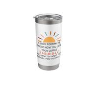 Best Roommate Knows How You Like Your Coffee Boho Funny Stainless Steel Insulated Tumbler
