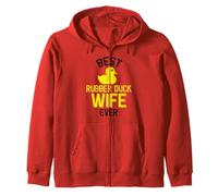 Best Rubber Duck Wife Ever Zip Hoodie