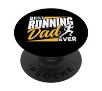 Best Running Dad Ever Jogging Father Daddy Running Papa PopSockets Adhesive PopGrip