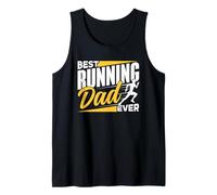 Best Running Dad Ever Jogging Father Daddy Running Papa Tank Top