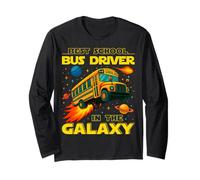 Best School Bus Driver in The Galaxy Funny Back to School Me Long Sleeve T-Shirt