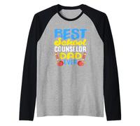 Best School Counselor Dad Ever Appreciation Raglan Baseball Tee