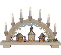 Best Season Dassel LED-Candlestick, Wood, Blue