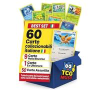 Best Set - 60 Original Italian Cards, Includes 9 Brilliant Cards and a Rare EX Card Protected by Compatible Protective Sleeves