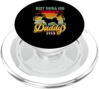 Best Shiba Inu Daddy Ever Dad Dog Lover Retro Vintage PopSockets PopGrip for MagSafe