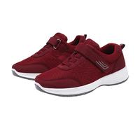 Best Shoes for Standing All Day Hiking Trainers Walking Shoes Fall 2024 New Running Travel Soft Bottom Men Women with The Same Sports Orthopedic Tennis Trainers Non Running Shoe Red 3.5
