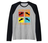 Best Show Jumping Mom Show Jumping Rider Horse Horses Raglan Baseball Tee