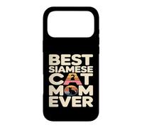 Best Siamese Cat Mom Ever Retro Case for iPhone 17 Pro Max