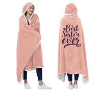 Best Sister Blanket for Sister from Sister Personalized Wearable Blanket Hoodie, Sisters Gifts from Sister, Birthday Gift for Sister, Gifts for Sisters from Sisters, Sister Birthday Gifts from Sister