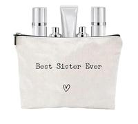 Best Sister Ever Toiletry Bag, Best Sister Ever Travel Bag | Great Organizer Gift for Sister, Portable Toiletry Sanitary Bag, Best Sister Ever, 説明を参照してください