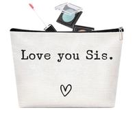 Best Sister Ever Travel Bag, Toiletry Bag, Travel Bag, Best Sister Ever Toiletries Organiser, for Sister, Funny Christmas Birthday , Makeup Cosmetic Bag, Ich Liebe Dich, Schwester, see