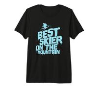 Best Skier On The Mountain Skiing Premium T-Shirt