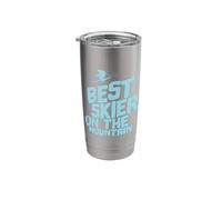 Best Skier On The Mountain Skiing Stainless Steel Insulated Tumbler