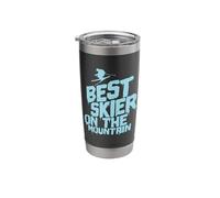 Best Skier On The Mountain Skiing Stainless Steel Insulated Tumbler