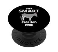 Best smart ass step-son ever funny sarcastic family PopSockets Adhesive PopGrip