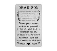 Best Son Wallet Card - Son Graduation Gifts from Mum Dad - Proud Son Card from Parents, I Love You Son, Birthday Ideas