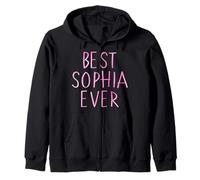 Best Sophia Ever Shirt Funny Personalized First Name Sophia Zip Hoodie
