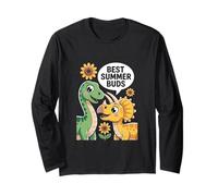 Best Summer Buds - Cute Dinosaur Friends Summer Long Sleeve T-Shirt