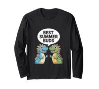 Best Summer Buds - Cute Dinosaur Friends Summer Long Sleeve T-Shirt