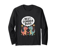 Best Summer Buds - Cute Dinosaur Friends Summer Long Sleeve T-Shirt