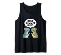 Best Summer Buds - Cute Dinosaur Friends Summer Tank Top