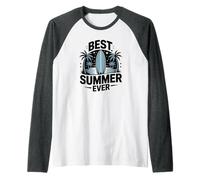 Best Summer Ever Besties Vacation Cruise Swim Relaxing Girls Raglan Baseball Tee