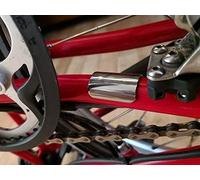 Best Taiwan Unisex Best Taiwan Titanium Rear Triangle Frame Protector for Brompton 4g Only bike part, silver, One Size UK