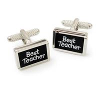 Best Teacher Cufflinks - Onyx Art CK556 Teacher Gift Novelty Cuff Links In Premier Life Packaging