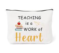 Best Teacher Gifts,Gifts from Students for Teachers,Best Teacher Thank You Gift,Gift for Teachers Female,Thankyou Teacher Presents,End of Year Teacher Presents,Makeup Bag for Teacher Birthday