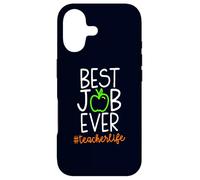 Best Teacher Job Ever Hashtag #teacherlife Funny Teaching Case for iPhone 17