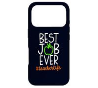 Best Teacher Job Ever Hashtag #teacherlife Funny Teaching Case for iPhone 17 Pro