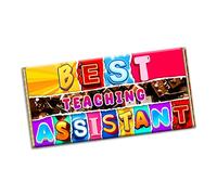 Best teaching assistant Chocolate Bar Gift Wrapper Gift Present For Sir Principle Guider Lecturer (#1912) (without chocolate bar)