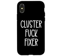 Best Team Ever Coworker Cluster Fuck Fixer of Everything Dad Case for iPhone X/XS