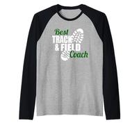 Best Track & Field Coach Appreciation Team Leader Raglan Baseball Tee