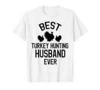 Best Turkey Hunting Husband Ever Value Graphic T-Shirt, Men, White, L
