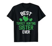 Best Turkey Hunting Sister Ever Turkey Hunter Value Graphic T-Shirt, Men, Black, L