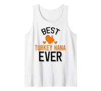 Best Turkey Nana Cute Thanksgiving Tank Top