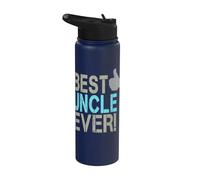Best Uncle Ever Vintage Design with Thumb up Stainless Steel Insulated Water Bottle