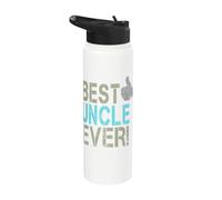 Best Uncle Ever Vintage Design with Thumb up Stainless Steel Insulated Water Bottle