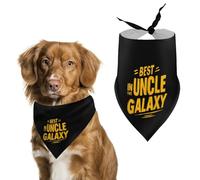 Best Uncle in The Galaxy Cute Dog Bandana Triangle Adjustable Washable