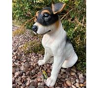 Best Value Here Dog Garden Statue outdoor Resin Pet Animal statue Yard Ornament Decoration Jack Russell sculpture Law Decor Dogs Figurine Patio Balcony Decorative NEW GIFT (Jack Russell Terrier)