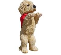 Best Value Here Standing Terrier Dog Sculpture Resin animal Pets Garden Ornament outdoor law decoration Balcony Decorative Decor statue Dogs NEW GIFT (Yorkie)