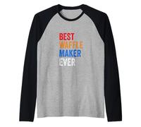 Best Waffle Maker Ever Baking Gift for Waffles Baker Dad Mom Raglan Baseball Tee