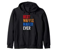 Best Waffle Maker Ever Baking Gift For Waffles Baker Dad Mom Zip Hoodie